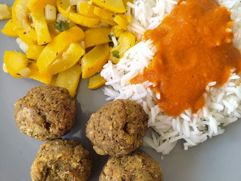 Cliquez pour zoomer ! Boulettes d’aubergines aux pois chiches Thermomix par aurele03