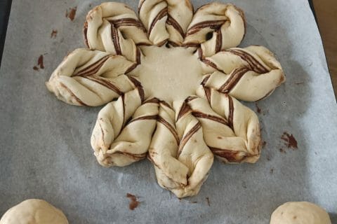 Cliquez pour zoomer ! Brioche étoilée au Nutella Thermomix par titya