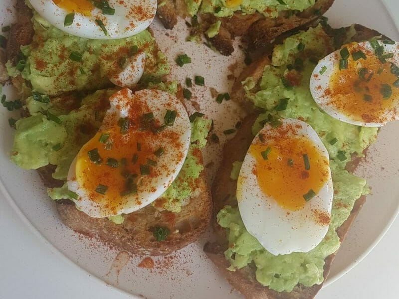 Cliquez pour zoomer ! Tartine avocat et oeuf mollet Thermomix par maella95
