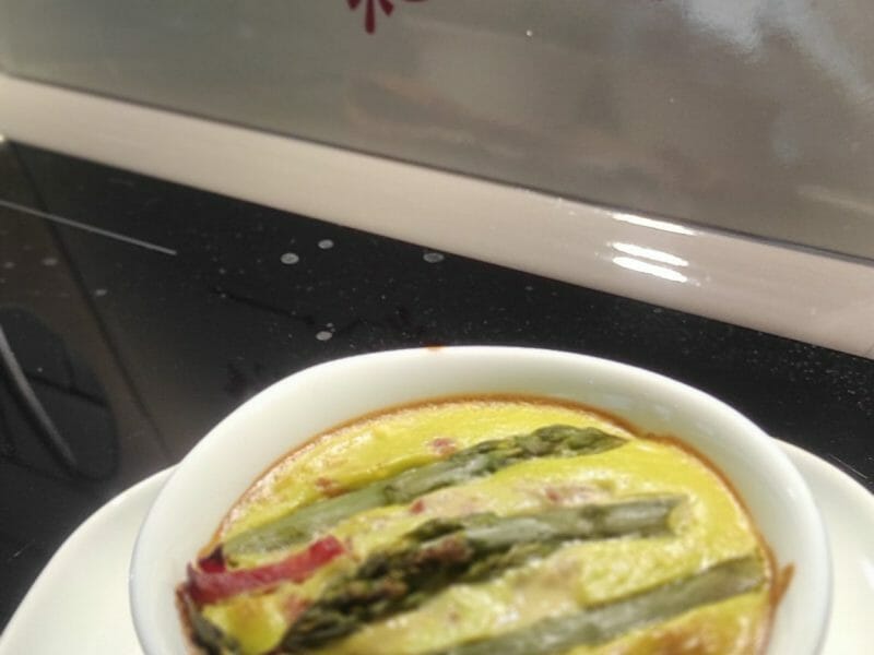 Cliquez pour zoomer ! Flan aux asperges et parmesan Thermomix par Jumag