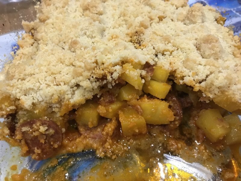 Cliquez pour zoomer ! Crumble de butternut au chorizo Thermomix par Joelle10