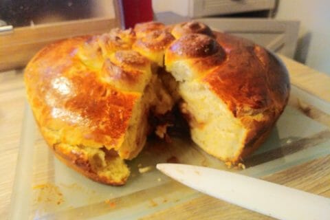 Cliquez pour zoomer ! Brioche aux pommes caramélisées Thermomix par solene1986