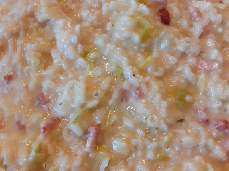 Cliquez pour zoomer ! Risotto poireaux et lardons Thermomix par mimi029
