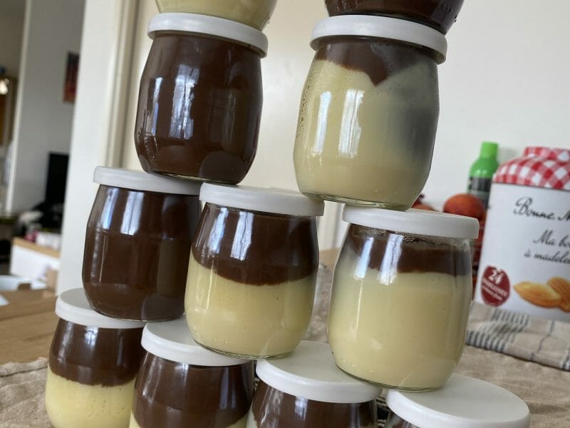 Cliquez pour zoomer ! Crème dessert au deux saveurs Thermomix par maudegrm