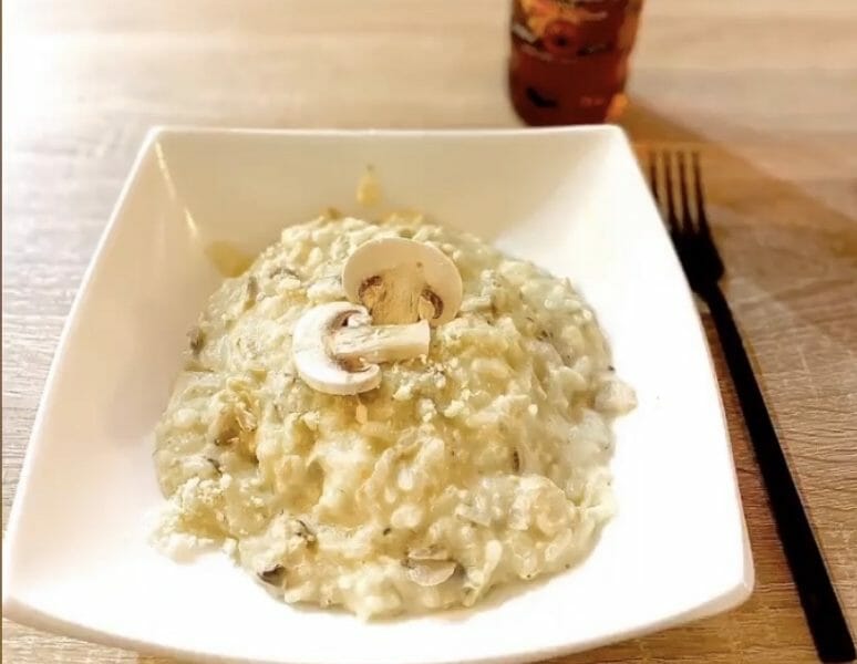 Cliquez pour zoomer ! Risotto poulet et champignons Thermomix par shashou_78