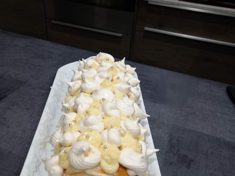 Cliquez pour zoomer ! Bûche au citron meringuée Thermomix par bbbamoi