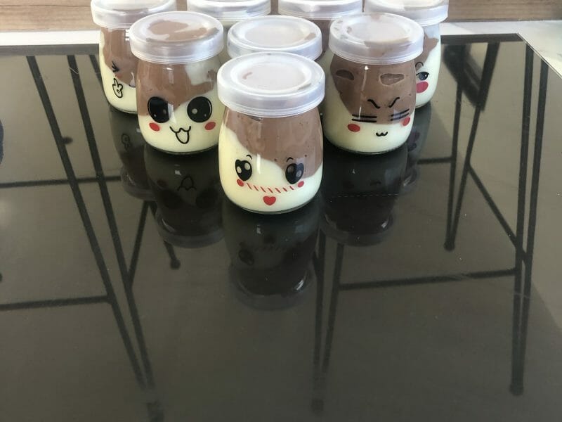 Cliquez pour zoomer ! Crème dessert au deux saveurs Thermomix par cl