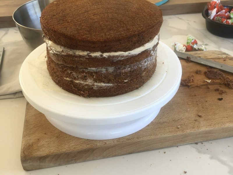 Cliquez pour zoomer ! Layer cake Kinder Bueno Thermomix par cl