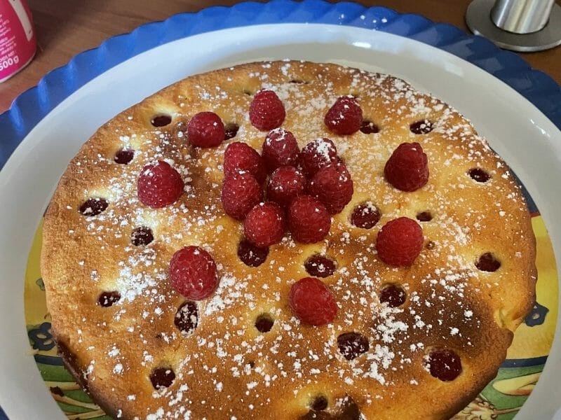 Cliquez pour zoomer ! Gâteau à la ricotta, amandes et framboises Thermomix par chloe_morris