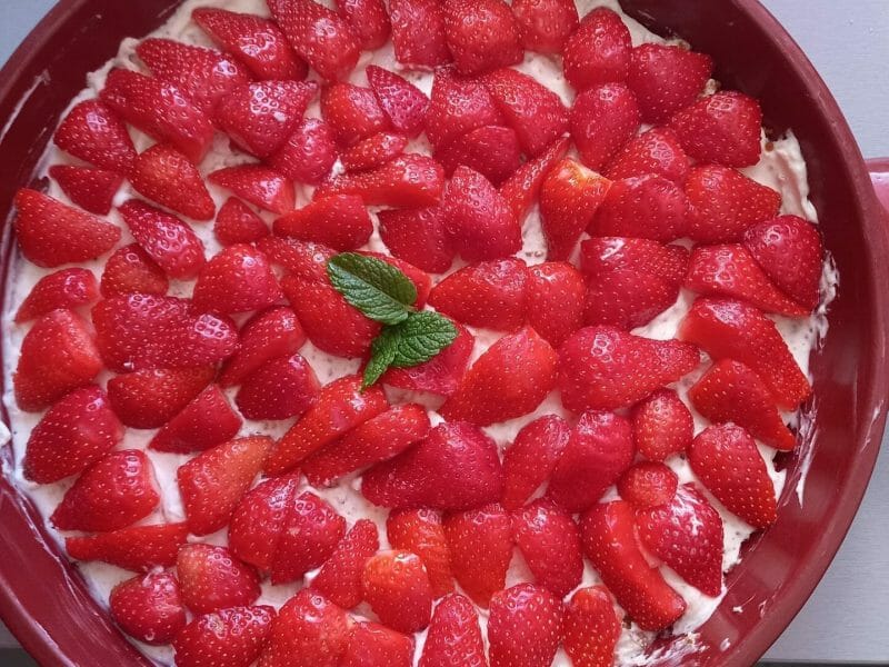 Cliquez pour zoomer ! Tarte aux fraises sans cuisson Thermomix par myriam_110