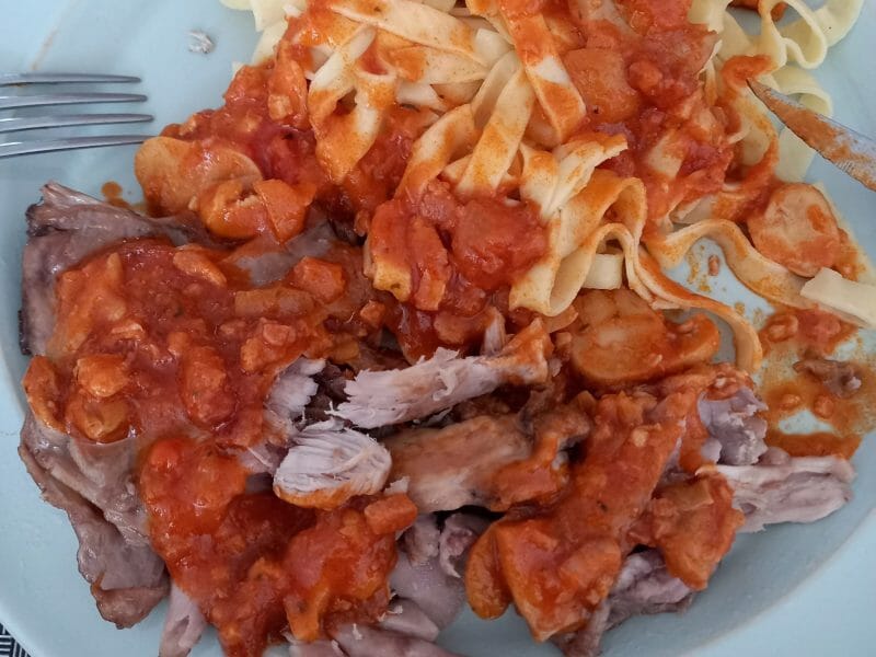 Cliquez pour zoomer ! Lapin sauce chasseur Thermomix par myriam_110