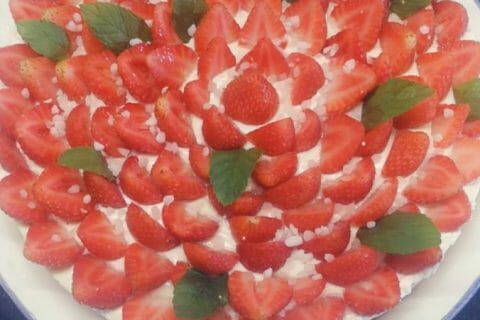 Cliquez pour zoomer ! Tarte aux fraises sans cuisson Thermomix par claudia_64