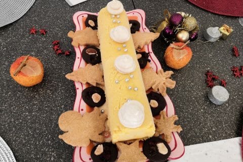 Cliquez pour zoomer ! Bûche glacée mangue et framboise Thermomix par emily_29