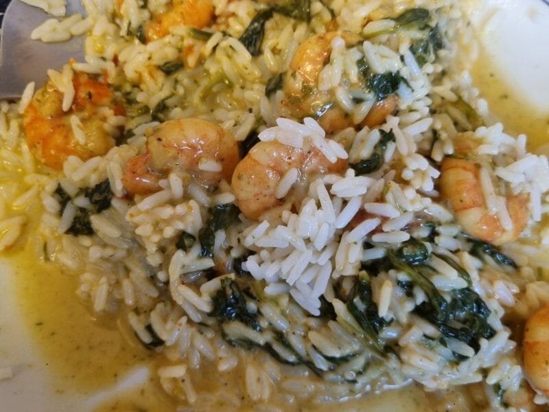 Cliquez pour zoomer ! Risotto crevettes et curry Thermomix par Malikabibi