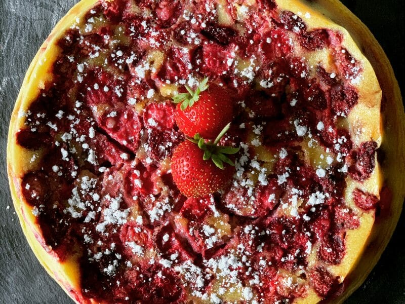 Cliquez pour zoomer ! Clafoutis aux fraises Thermomix par camille_323