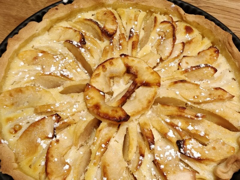 Cliquez pour zoomer ! Tarte normande aux pommes Thermomix par caleatica