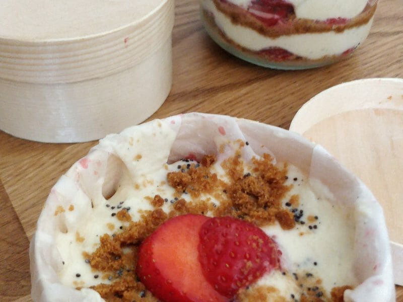 Cliquez pour zoomer ! Tiramisu aux framboises et spéculoos Thermomix par caleatica