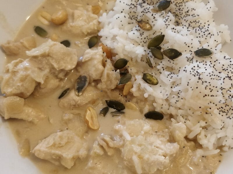 Cliquez pour zoomer ! Effiloché de poulet aux cacahuètes Thermomix par caleatica