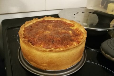 Cliquez pour zoomer ! Gâteau poireaux, lardons et fromage Thermomix par yukimaggy