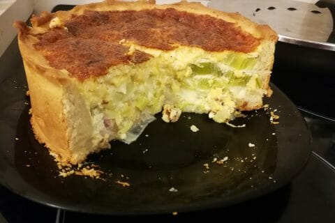 Cliquez pour zoomer ! Gâteau poireaux, lardons et fromage Thermomix par yukimaggy