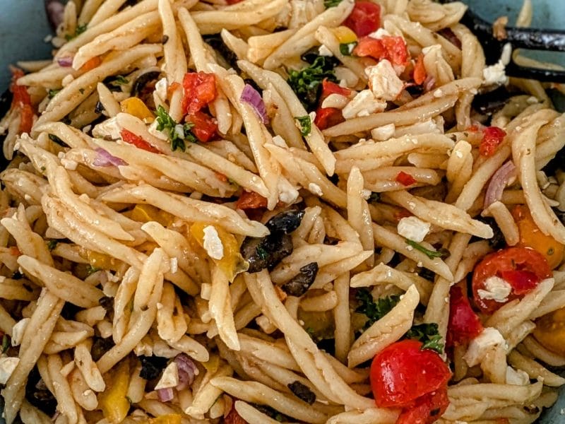 Cliquez pour zoomer ! Salade d’orzo à la méditerranéenne Thermomix par closab44