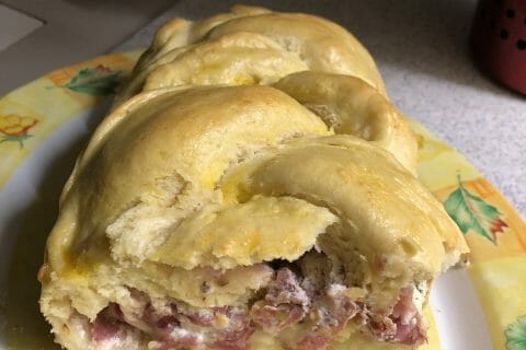 Cliquez pour zoomer ! Brioche salée jambon fromage Thermomix par dede28