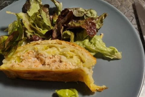 Cliquez pour zoomer ! Feuilleté saumon et poireaux Thermomix par julie67770