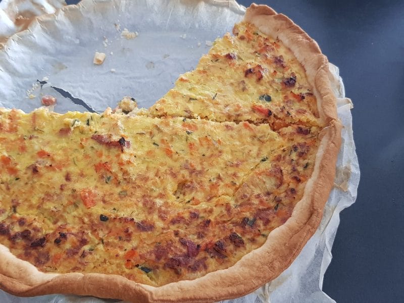Cliquez pour zoomer ! Tarte courgettes et carottes Thermomix par vanessa66600