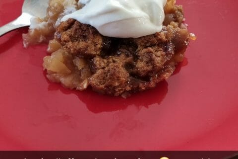 Cliquez pour zoomer ! Crumble aux Pommes Thermomix par Carine