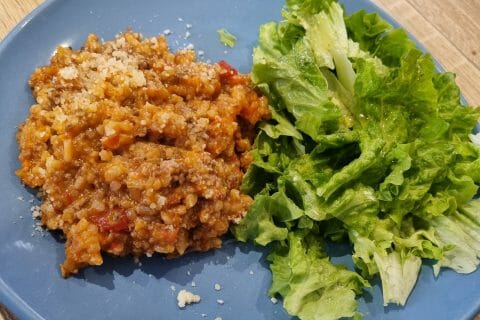 Cliquez pour zoomer ! Risotto à la bolognaise Thermomix par Carine