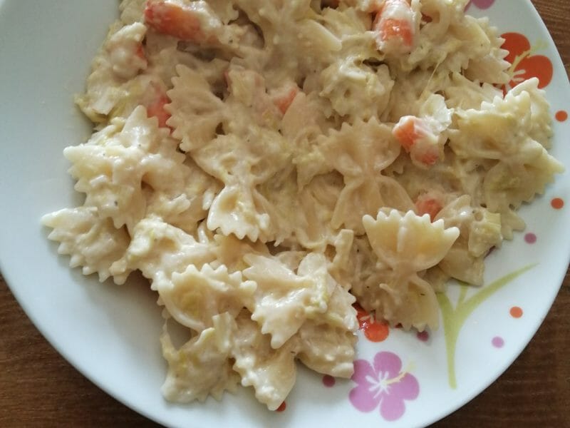 Cliquez pour zoomer ! Crevettes roses aux poireaux Thermomix par mtartinette