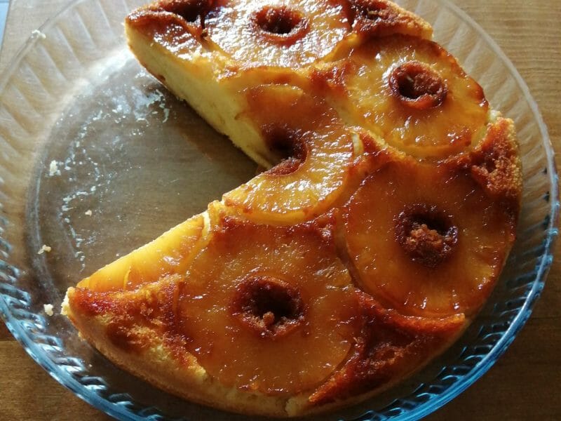 Cliquez pour zoomer ! Gâteau renversé à l’ananas Thermomix par mtartinette