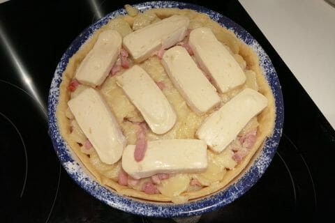 Cliquez pour zoomer ! Tarte aux pommes de terre et lardons Thermomix par mtartinette