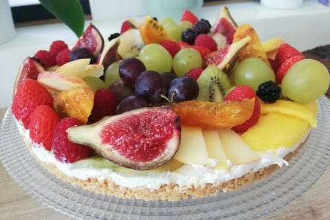 Cliquez pour zoomer ! Tarte aux fraises sans cuisson Thermomix par amelie_219