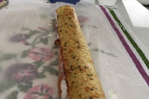 Cliquez pour zoomer ! Roulé aux courgettes et au saumon fumé Thermomix par Coco2015