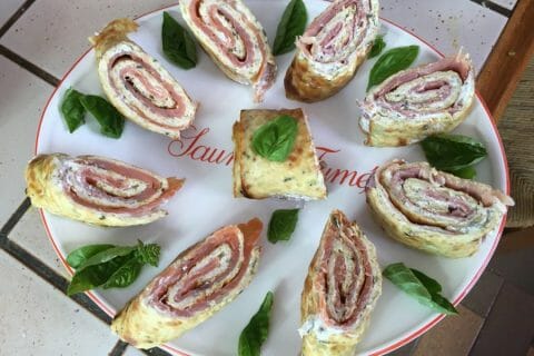 Cliquez pour zoomer ! Roulé aux courgettes et au saumon fumé Thermomix par Coco2015