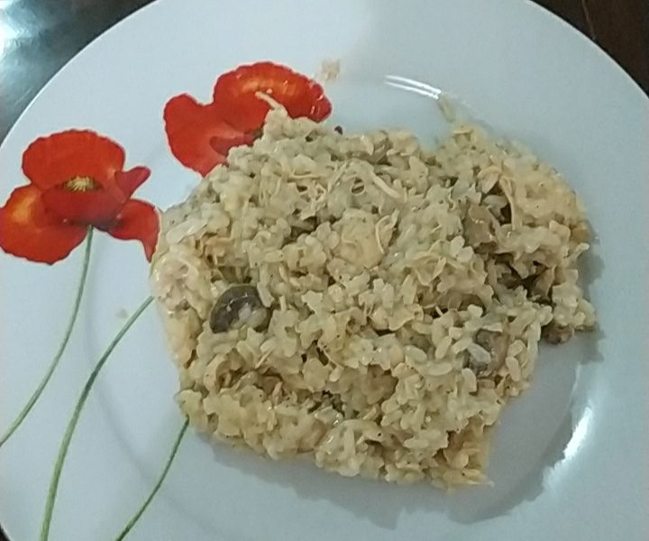 Cliquez pour zoomer ! Risotto poulet et champignons Thermomix par lauriane_34