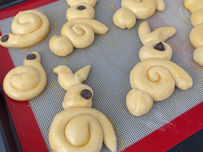 Cliquez pour zoomer ! Brioches lapin de Pâques Thermomix par oliviaTheImperfectCook