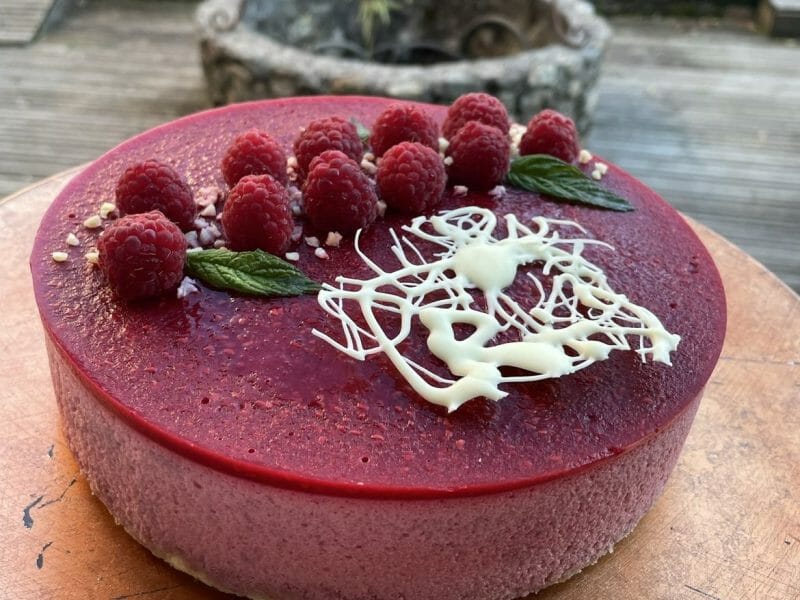 Cliquez pour zoomer ! Bavarois aux framboises Thermomix par emma_parent