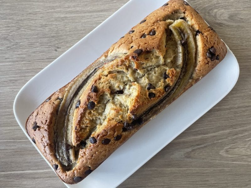 Cliquez pour zoomer ! Cake banane et pépites de chocolat Thermomix par emma_parent