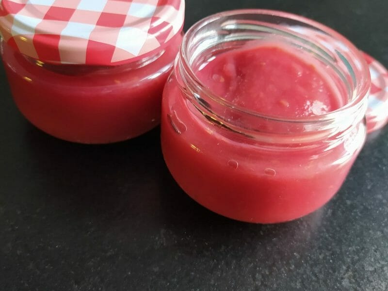 Compote pomme framboise au Thermomix Cookomix