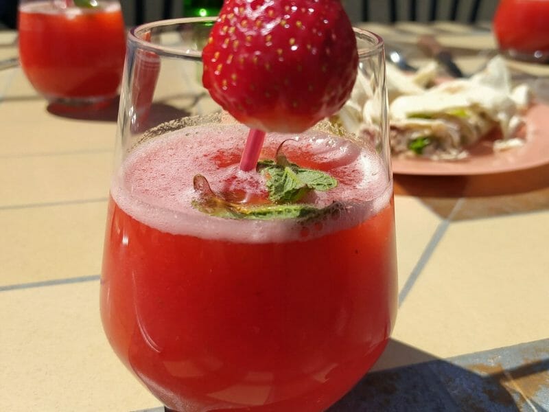 Cliquez pour zoomer ! Mojito fraise Thermomix par line43