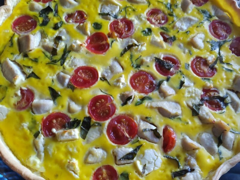 Cliquez pour zoomer ! Quiche poulet et tomates cerises Thermomix par line43