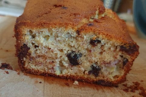 Cliquez pour zoomer ! Cake banane et pépites de chocolat Thermomix par isajouan