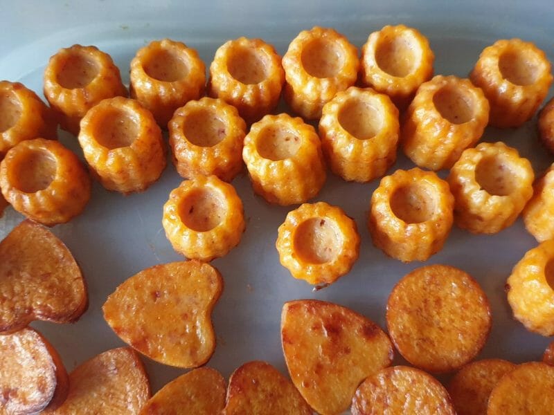 Cliquez pour zoomer ! Mini cannelés chorizo comté Thermomix par isajouan