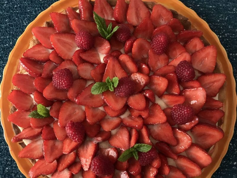 Cliquez pour zoomer ! Tarte aux fraises Thermomix par julie_505