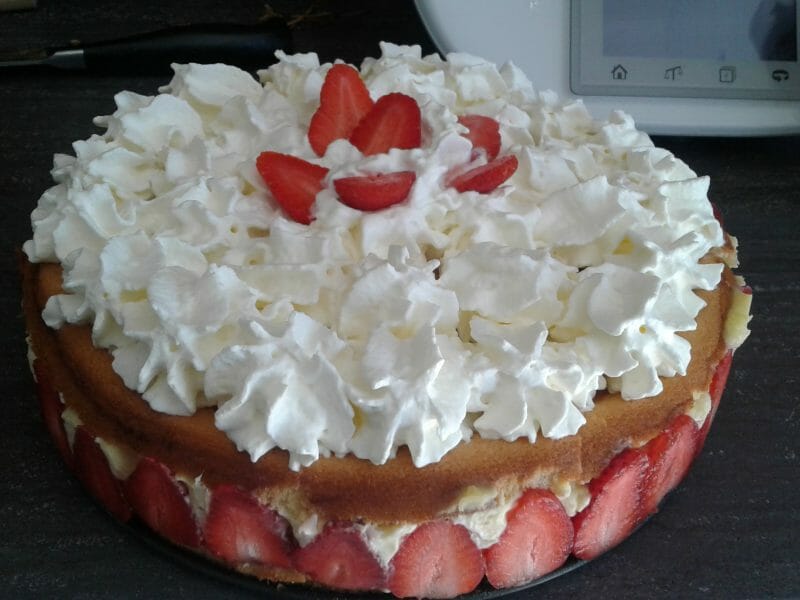 Cliquez pour zoomer ! Fraisier Thermomix par Emilie31290