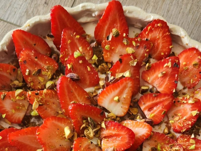 Cliquez pour zoomer ! Tarte aux fraises sans cuisson Thermomix par caro3line