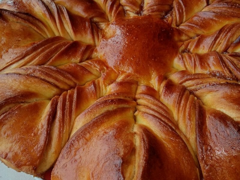 Cliquez pour zoomer ! Brioche étoilée au Nutella Thermomix par melbilou62