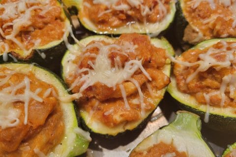 Cliquez pour zoomer ! Courgettes farcies au thon Thermomix par Caliah